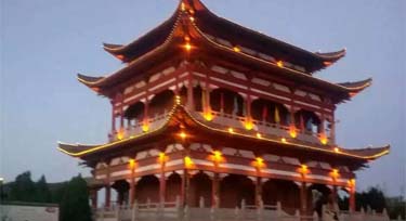 再?gòu)?fù)雜的建筑也難不到30MM點(diǎn)光源 南山萬(wàn)壽閣順利完工